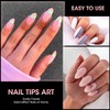 240PCS Short Almond Nail Tips - Soft Gel Extensions -