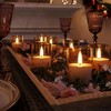 VIODAIM 12Pack Flickering Flameless LED Candles with Timer, Battery Powered