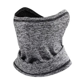 Unbranded Winter Windproof Ski Face Mask Neck Gaiter Bandana Fleece Warmer Earmuff Scarf - Gray