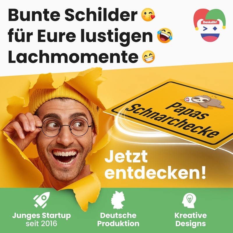 DankeDir! Papas Schnarchecke Sign 30 x 20 cm Christmas Father