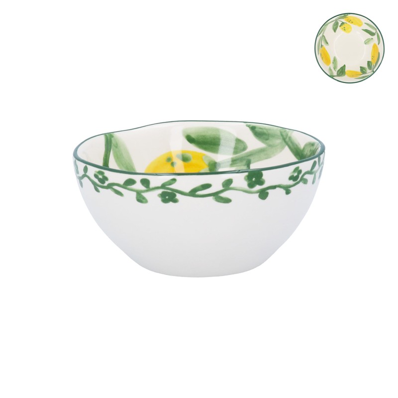 Gisela Graham Lemon Design Bowl, Small