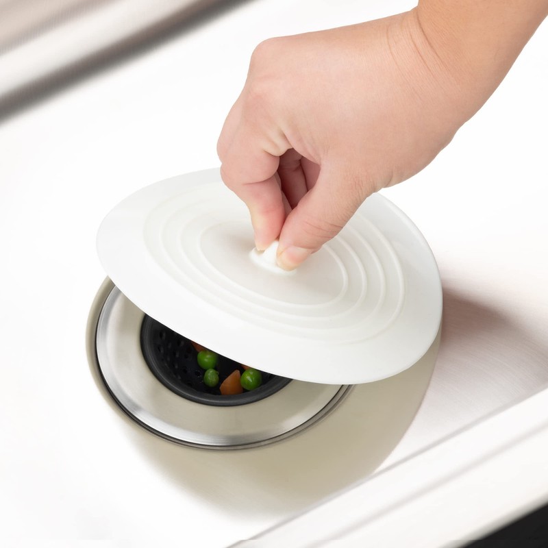 HIC Kitchen Silicone Drain Stoppers, for Kitchen, Bathroom, Laundry Room,