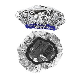 SAFIGLE 2pcs Aluminum Foil Conditioning Cap for Hair Treatment Heat Cap for Dyeing and Conditioning Lightweight Portable Design Elastic Band for for Home and Salon Use