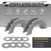 AUTMATCH D Ring Shackle Isolators Washers Kit - 2 Rubber