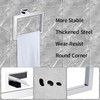 Modern Chrome Towel Ring Holder Wall Mounted Square Bathroom Accessory