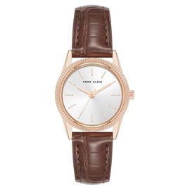Anne Klein Women's Croco-Grain Strap Watch
