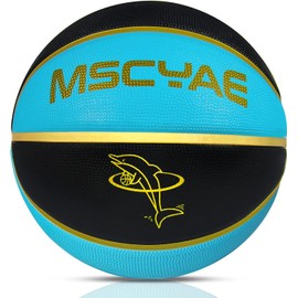 Basketball Size 5, Basketball for Children, Mini Basketball Size 3, Ideal for Youth Children's Hands, Outdoor Basketball Rubber, Blue 3