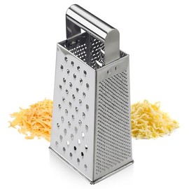 Prepworks by Progressive Deluxe Stainless Steel Box Grater,Silver, Medium