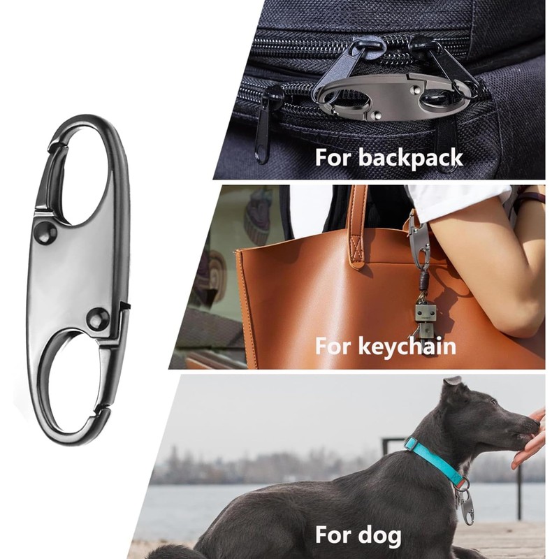 6Pcs Zipper Pull Replacement, Zipper Clip Theft Deterrent,Premium Zipper Lock,Upgraded