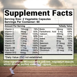 Bcuelov Women's Multivitamin Capsules - Enhance Immunity - Improve Skin Health-3 Bottles