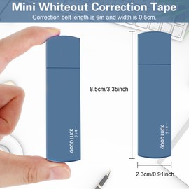 Amabro Pack of 6 Correction Rollers Correction Mouse Mini Correction Tape Aesthetic Mini Roller for Students School Supplies and Offices