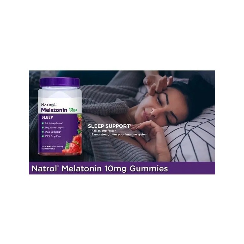 Melatonina Natrol Gomitas Dormir Pack 180