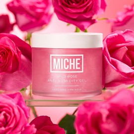 Anti-Humidity Frizz Fighting Hair Gel 8.8 oz | Firm Hold - For All Hair Types Curly, Coils and Wavy Hair - Alcohol Free - MICHE Beauty:_Wild Rose 