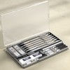 Nicpro 6PCS Metal Mechanical Pencils Set, Propelling Drafting Pencil 0.3