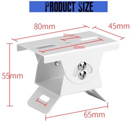 CTXSumTec 2-Pack Surveillance Camera Horizontal Vertical Pole Corner Mount Kit, Wall Mounting Bracket for CCTV Security Camera PTZ Dome Vertical Pole Mounting Bracket