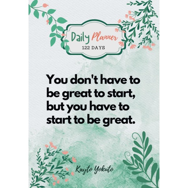 You don't have to be great to start, but you