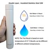 Thermos Flask Slim Long Water Bottle Dopper Stainless Steel 250