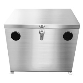 Peastorm 12V Car/RV/Marine Battery Box, Stainless Steel Battery Relocation Kit for Trailer, Boat, Trolling Motor, Kayak (Double Battery Box)