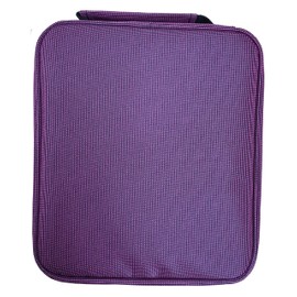 Becho Multifunction Zipper Canvas Pencil Case High Capacity Holder Pouch Pen Bag Colored Pencil Pen Box 120 Slots (Purple)