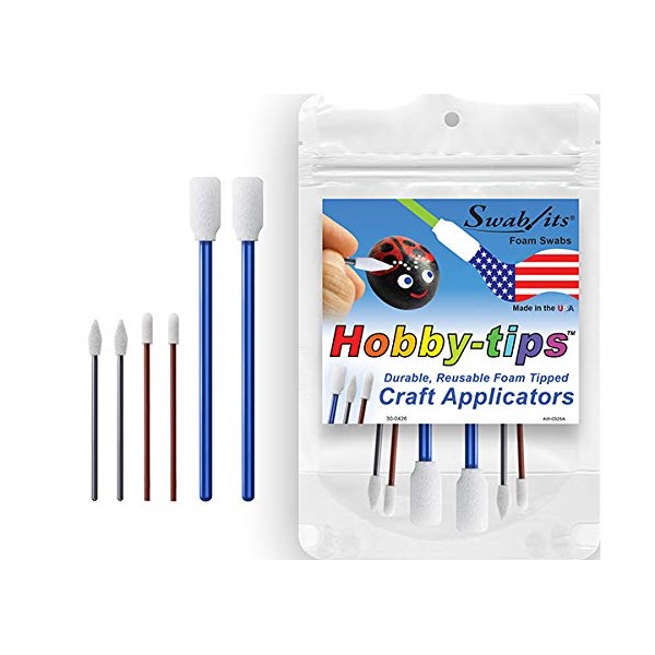 Swab-its® Hobby-Tips™ Durable & Reusable Craft Applicators: 87-8206