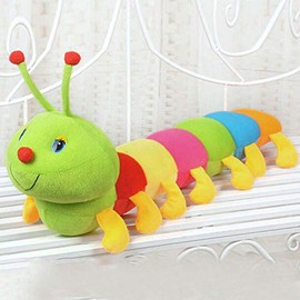 SUPYINI Caterpillar Soft Toy Plush, Soft Cute Colourful Caterpillar Toy, Stuffed Caterpillar Plush Cushion Children (Plush)
