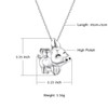 Sterling Silver Animals Pendant Necklace Cute Animal Lover Jewelry Birthday