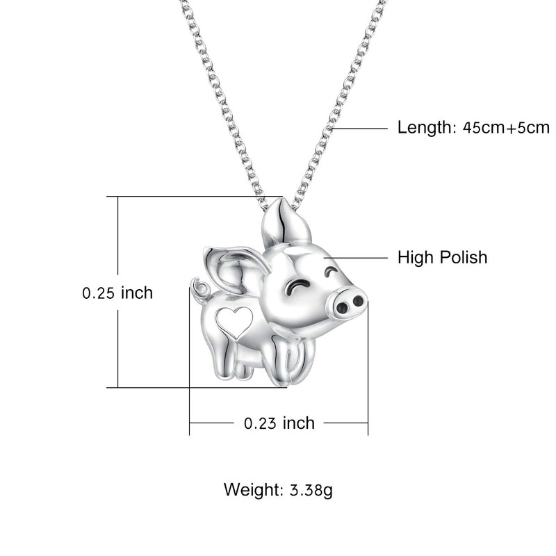Sterling Silver Animals Pendant Necklace Cute Animal Lover Jewelry Birthday
