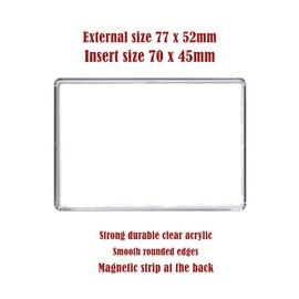 Aberdeen Fridge Magnet - 70 x 45mm, Strong and Durable Acrylic with Magnetic Strip.