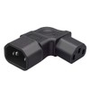 JORINDO IEC320 C14 to C13 AC Adapter，Right Angle Bend PDU