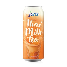 Jans Boba Milk Tea (Pack of 6, Thai Tea Non Boba)