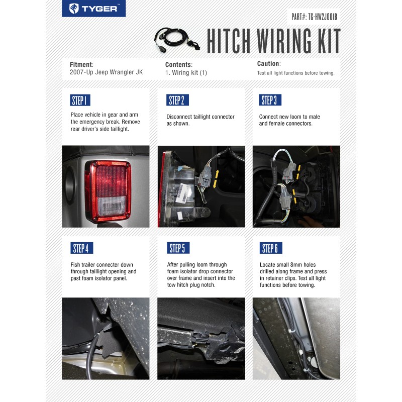 TYGER Fit For 07-18 Wrangler JK (2Dr & 4Dr) TYGER