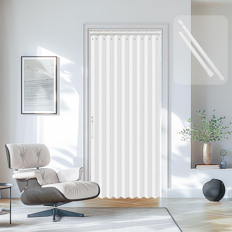 AJAZZ Set: Curtain Rods No Drilling (38-53" W Adjustable Range)