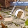 GHWMYD Moss Grout Remover Brush Tool with Detachable 64.9Inch Handle