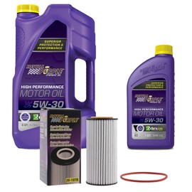 Royal Purple SAE 5W-30 Synthetic Motor Oil – 6 quarts and a 20-1078 Extended Life Premium Oil Filter
