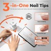 Modelones Nail Tips, 120 Pieces, Full Cover Nail Tips Set,