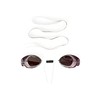 Speedo Unisex Sweedish Swimming Goggles | Classic Design, White/Chrome, One