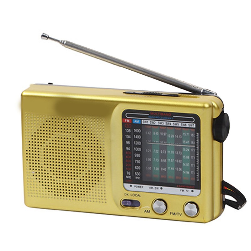 Full Band Radio Portable Digital Retro Multifunction Handheld Radio Recorder