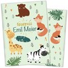 cozy racoon Kids Passport Holder, safari, Modern