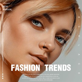 IBXWMNG Set of 8 Nose Piercings Made of 316L Stainless Steel, Hypoallergenic for Men and Women, for Helix, Conch, Septum, Tragus and Ears (6 mm/8 mm/10 mm/12 mm), Metal