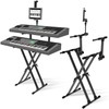 IA Stands ECT12 Adjustable X-Style Dual Keyboard Stand