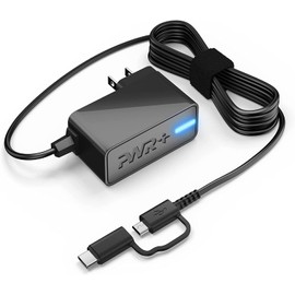 USB-C Charger Compatible with MeLE Mini PC Stick Computer PCG02 Quieter2Q Fanless Mini PC UL Listed Replacement Extra Long Cord Type-C Power Supply