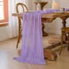 Cheesecloth Table Runner 35x120 Inches Boho Gauze Sheer Fabric Table