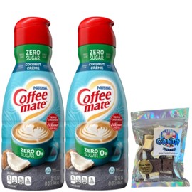 Coffee-mate CoffeeMate Zero Sugar Coconut Creme  Liquid Coffee Creamer 32 oz 2 pack