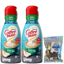 Coffee-mate CoffeeMate Zero Sugar Coconut Creme  Liquid Coffee Creamer 32 oz 2 pack