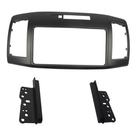 DKMUS - Adaptador estéreo de radio doble DIN para Toyota Allion 240 Premio 2001-2007, kit de molduras rodeadas para instalación de salpicadero