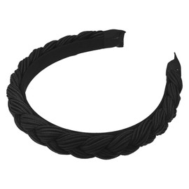 VOCOSTE Fabric Hair Band Anti-Slip Fashion 0.79" Width Hair Accessories Women Headband Black