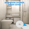 2 Pack 4-1/4 Snap in Shower Drain Cove White,PVC Plastic