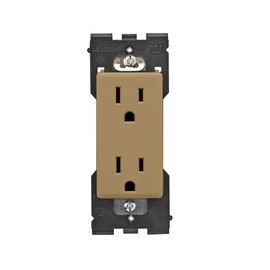 Leviton RER15-WC Renu Tamper-Resistant Outlet, 15-Amp, 125VAC, Warm Caramel