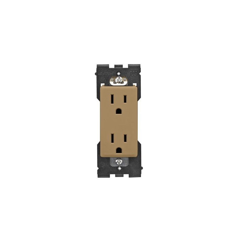 Leviton RER15-WC Renu Tamper-Resistant Outlet, 15-Amp, 125VAC, Warm Caramel