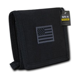 Rapdom mens Tactical RAPDOM Tactical Wallet, Black, 4.75" x 3.5" x .75"